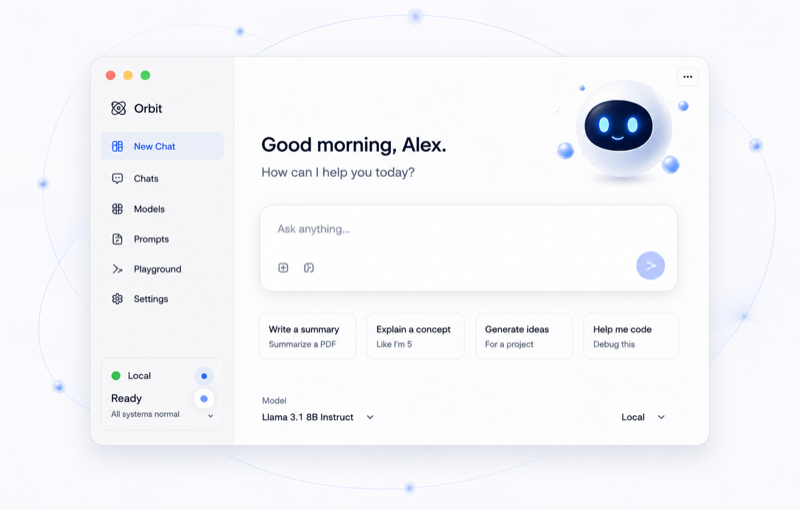 Orbit App Interface